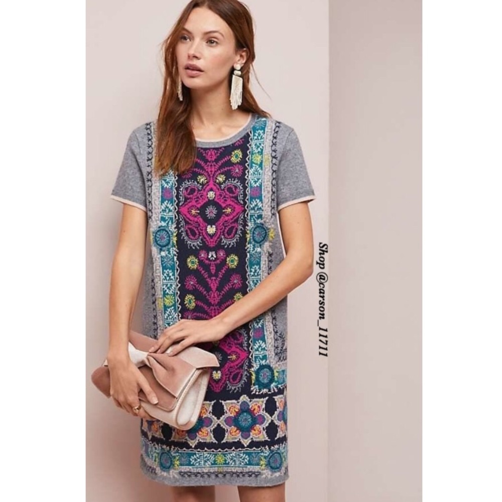 Anthropologie Kaleidoscope Sweater Dress S